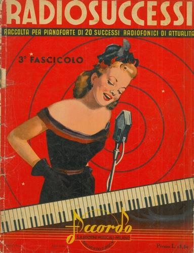 Radiosuccessi. Raccolta per pianoforte di 20 successi radiofonici d'attualità - copertina