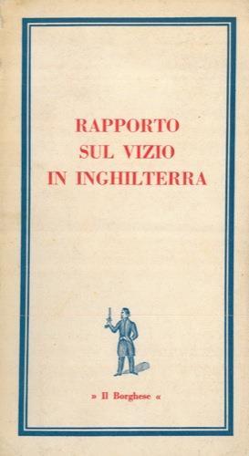 Rapporto sul vizio in Inghilterra - copertina