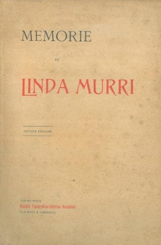 Memorie di Linda Murri - Luigi di San Giusto - copertina