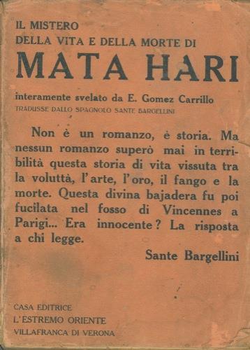 Il mistero della vita e della morte - E.Nrique Gomez Carrillo - copertina