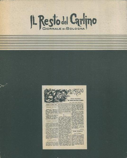 Il Resto del Carlino giornale di Bologna - Ugo Bellocchi - copertina