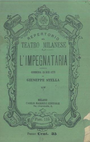 L' impegnataria - Giuseppe Stella - copertina