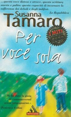 Per voce sola - Susanna Tamaro - copertina