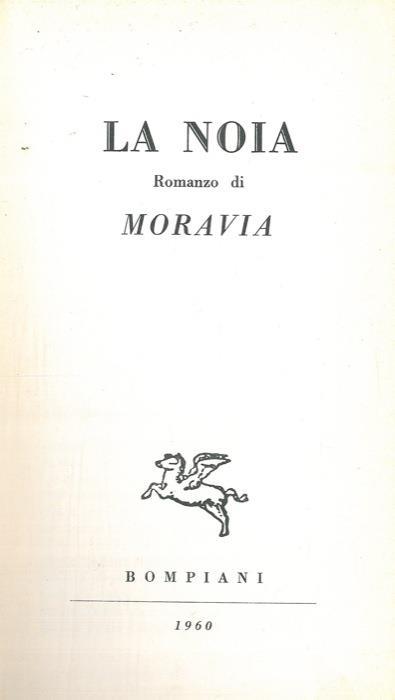 La noia - Alberto Moravia - copertina