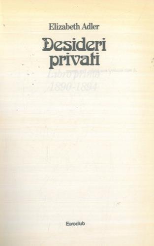 Desideri privati - Elizabeth Adler - copertina