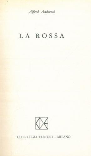 La Rossa - Alfred Andersch - copertina