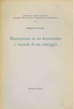 Il ustrazione di un documento e vicende di un carteggio - Benedetto Nicolini - copertina