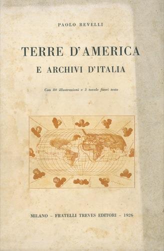 Terre d'America e archivi d'Italia - Paolo Revelli - copertina