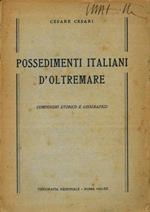 Possedimenti italiani d'oltremare. Compendio storico e geografico