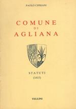 Comune di Agliana. Statuti. 1415