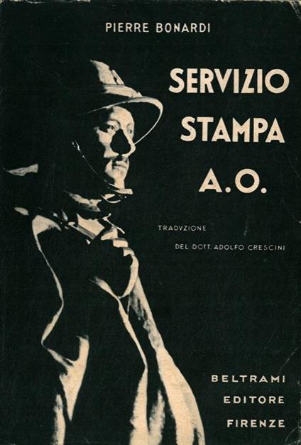 Servizio stampa A.O. (Brassard Amarante) - Pierre Bonardi - copertina
