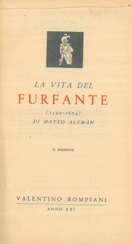 La vita del furfante (1599. 1604) - Mateo Aleman - copertina