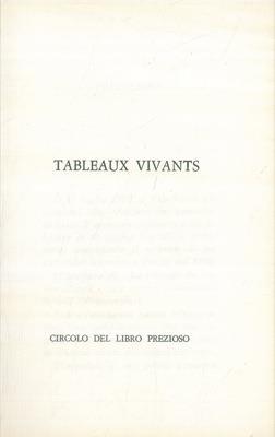 Tableaux vivants - Anonimo calalabrese - copertina