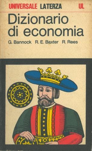 Dizionario di economia - Graham Bannock - copertina