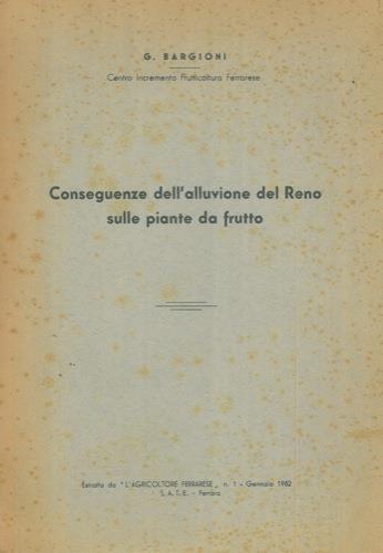 Conseguenze dell'alluvione del Reno sulle piante da frutto - G. Bargioni - copertina