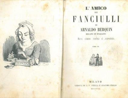 L' amico dei fanciulli. Tomo III - Arnaud Berquin - copertina