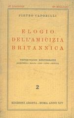 Elogio dell'amicizia britannica. Testimonianze mediterranee