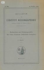 Recherches sur L'Océanographie des Cotes d'Annam (Indochine française)