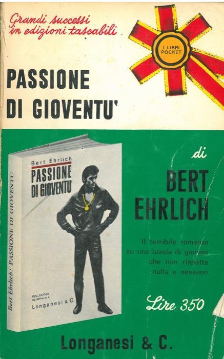 Passione di gioventù - Bert Ehrlich - copertina