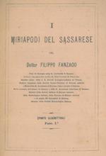 I miriapodi del sassarese (parte descrittiva). Fasc. I
