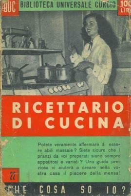Ricettario di cucina - Nico Ferrini - copertina