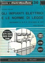 Gli impianti elettrici e le norme di legge secondo il D. P. R. 27-4-1955, N 54