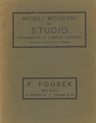 Mobili moderni da studio totalmente in lamiera d'acciaio - F. Fousek - copertina