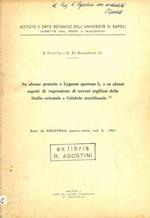 Su alcune praterie a Lygeum spartum L. e su alcuni aspetti di vegetazione di terreni argillosi della Sicilia orientale e Calabria meridionale