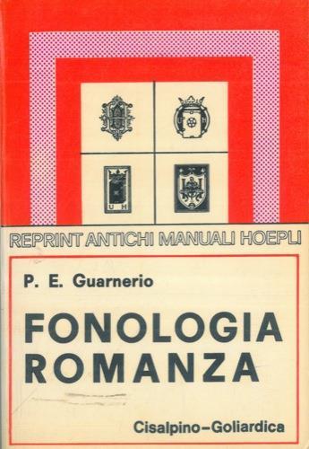 Fonologia romanza - P. E. Guarnerio - copertina