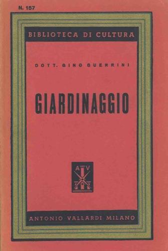 Giardinaggio - Gino Guerrini - copertina