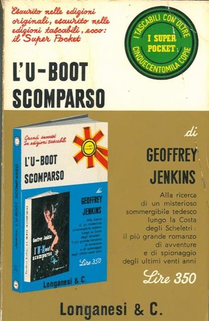 L' u-boot scomparso - Geoffrey Jenkins - copertina