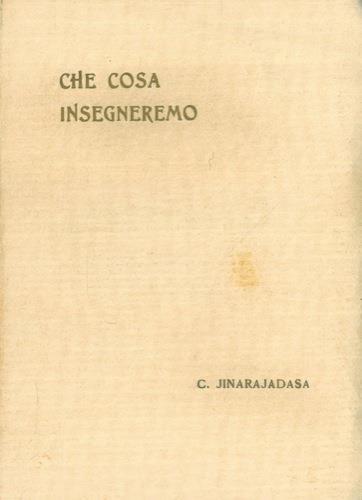 Che cosa insegneremo - Curuppumullage Jinarajadasa - copertina