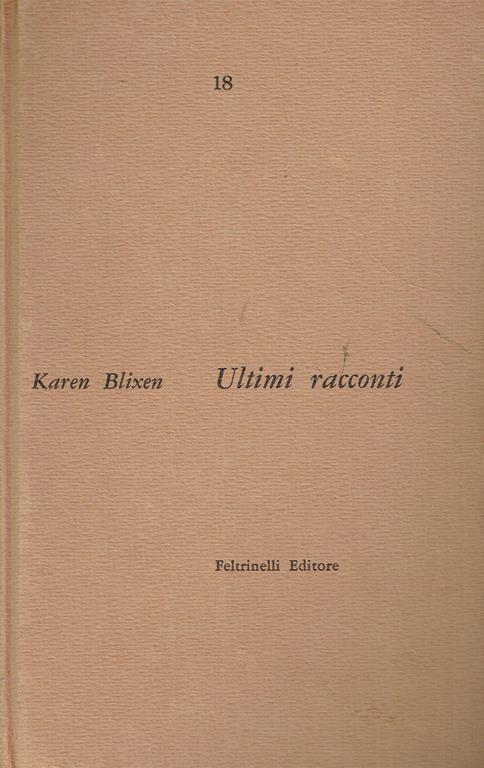 Ultimi racconti - Karen Blixen - copertina