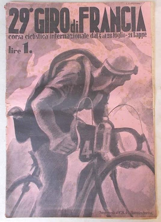 29° Giro di Francia corsa ciclistica internazionale dal 4 al 28 luglio - 21 tappe - copertina