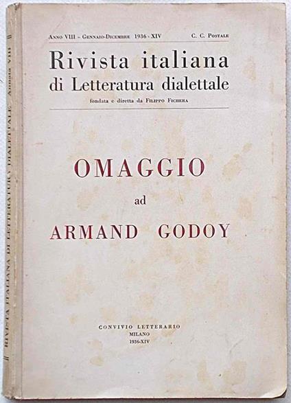 Omaggio ad Armand Godoy - copertina