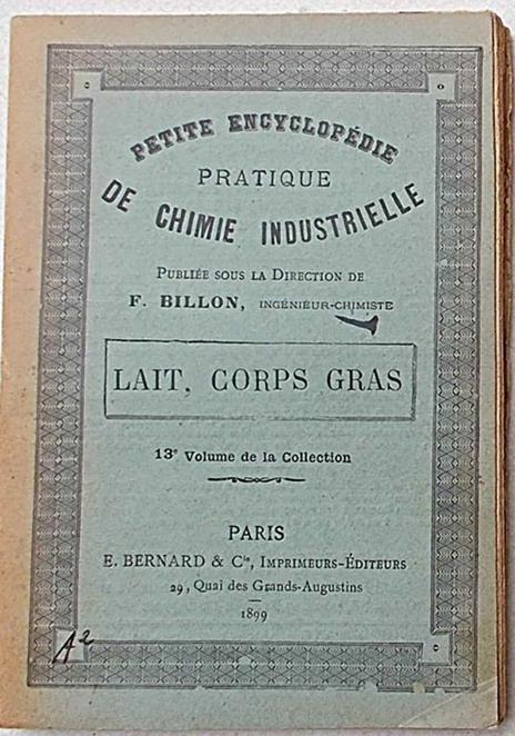 Lait, corps gras alimentaires - F. Billon - 9