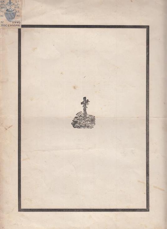 Pei funerali al conte augusto de' gori ordinati dal comune di sinalunga per il 20 febbraio 1877 epigrafi - copertina