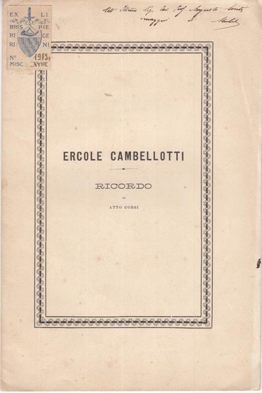 Ercole cambellotti - Atto Corsi - 3