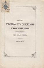 Sopra l'immacolata concezione di maria sempre vergine canzonetta del p. girolamo tornielli traslata in disitici latini