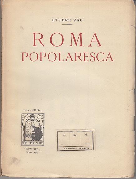 Roma popolaresca - Ettore Veo - 2