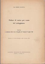 Polizze di carico per conto del noleggiatore nota a sentenza della corte d'appello di venezia 27 luglio 1946