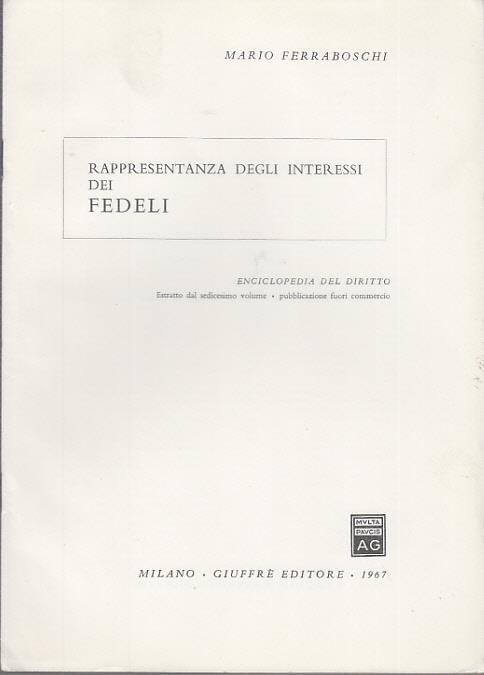 Rappresentanza degli interessi dei fedeli - Mario Ferraboschi - 3