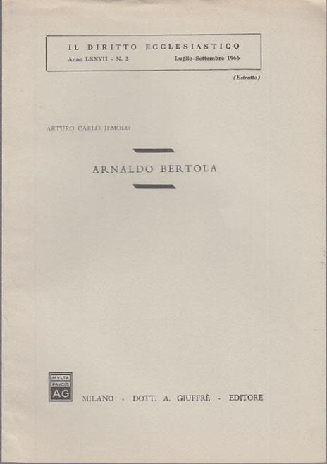 Arnaldo bertola - Arturo Carlo Jemolo - 3