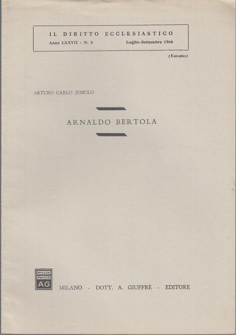 Arnaldo bertola - Arturo Carlo Jemolo - 3