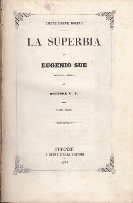 La superbia - Eugène Sue - 3