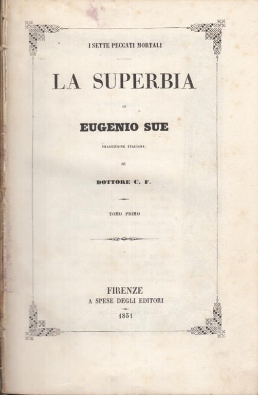 La superbia - Eugène Sue - 3