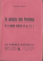 Un apologista della provvidenza fra le invasioni barbariche del sec. v d.c