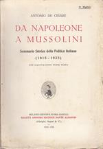 Da napoleone a mussolini sommario storico della politica italiana (1815-1935)