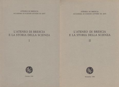 L' Ateneo di Brescia e la storia della scienza - copertina