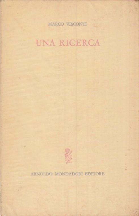 Una ricerca - Marco Visconti - copertina